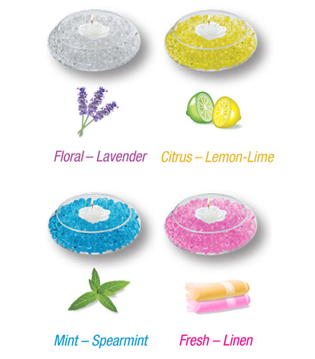 chart of Scented DecoBeads colors