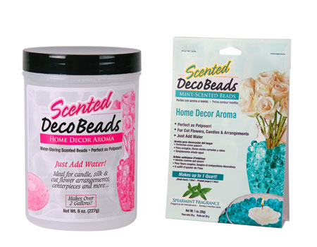 photo of the Scented DecoBeads packaging