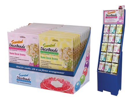 photo of the Scented DecoBeads shelf unit