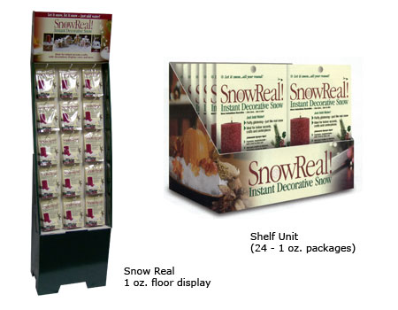 Snow Real packaging sizes