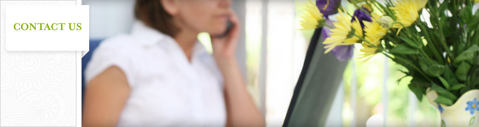 woman sitting at her computer