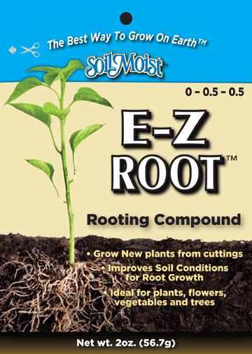 E-Z root front of bag